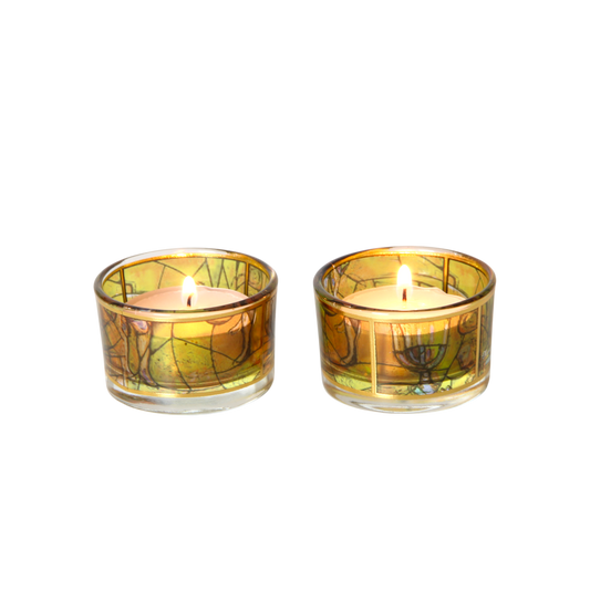 Shabbat Candlestick Marc Chagall - Yellow