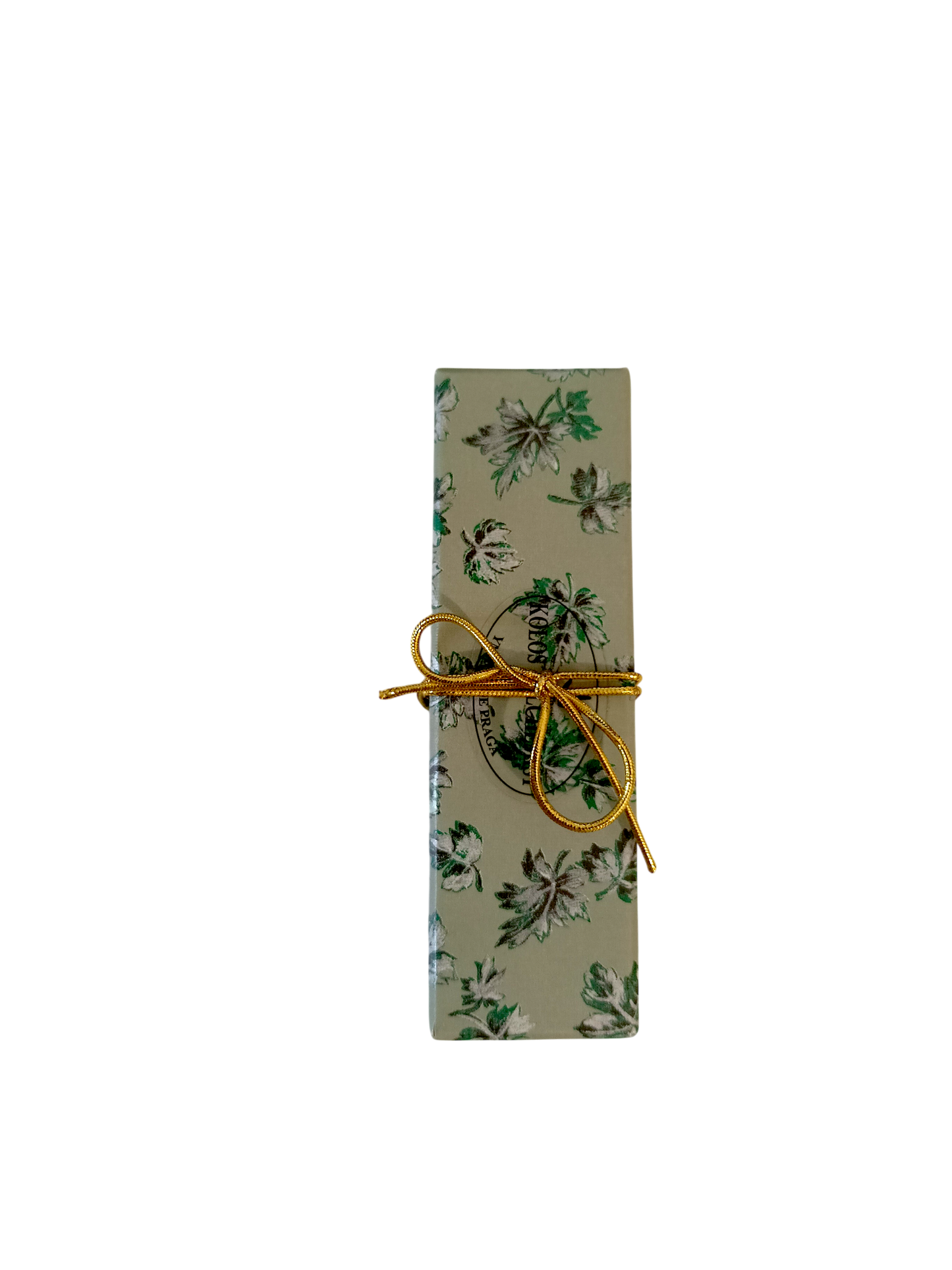 Tin Mezuzah - Floral motif with Shin