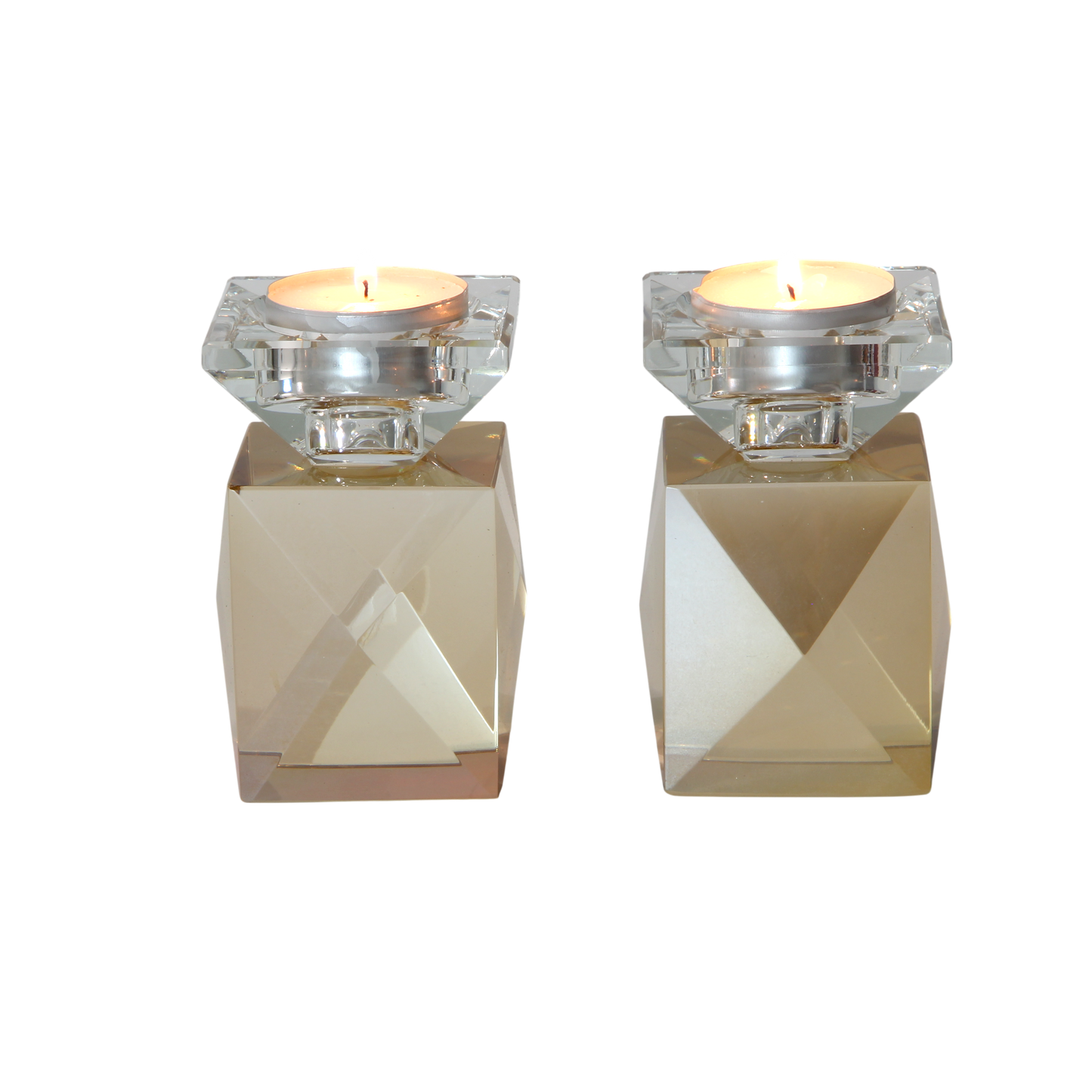 Crystal Shabbat Candlestick - Light