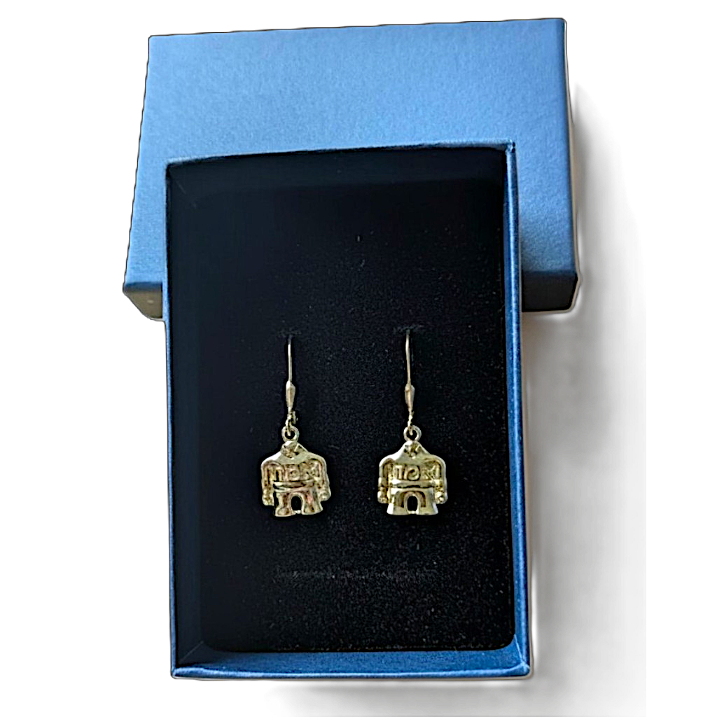 Gold-Plated Earrings Golem