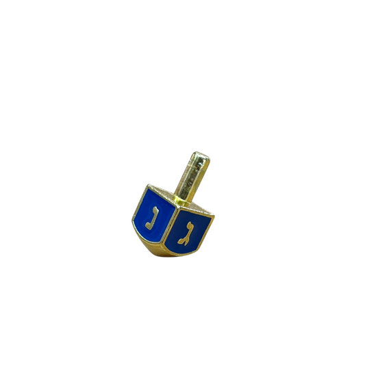 Metal Dreidel - Blue Enamel (Sham) - 3 variants