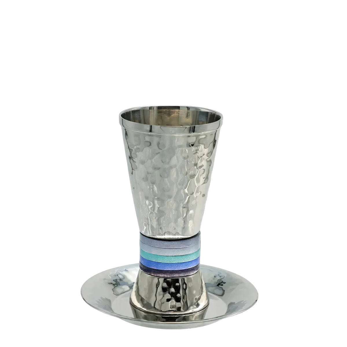 Kiddush cup Emanuel - Wide Blue Rings