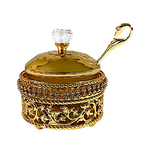Filigreen Honey Dish with Spoon