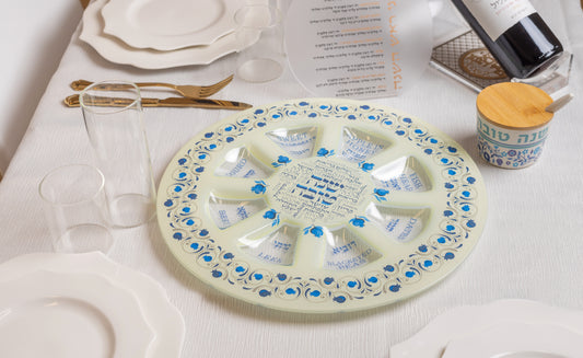 Rosh Hashana plate - Glass