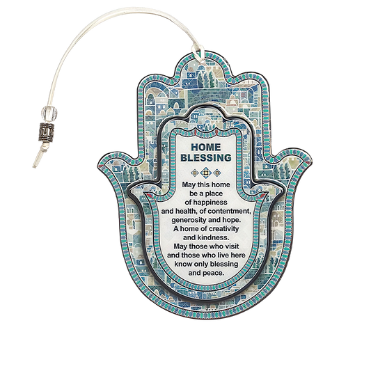 Epoxidová Hamsa anglický Home Blessing