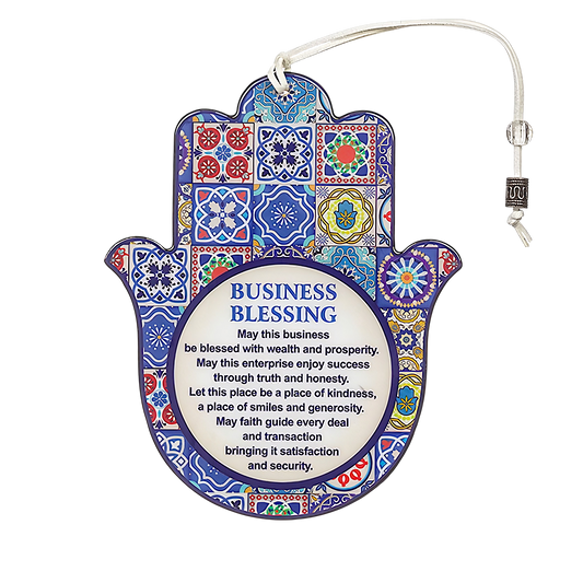 Epoxidová Hamsa anglický Bussines Blessing