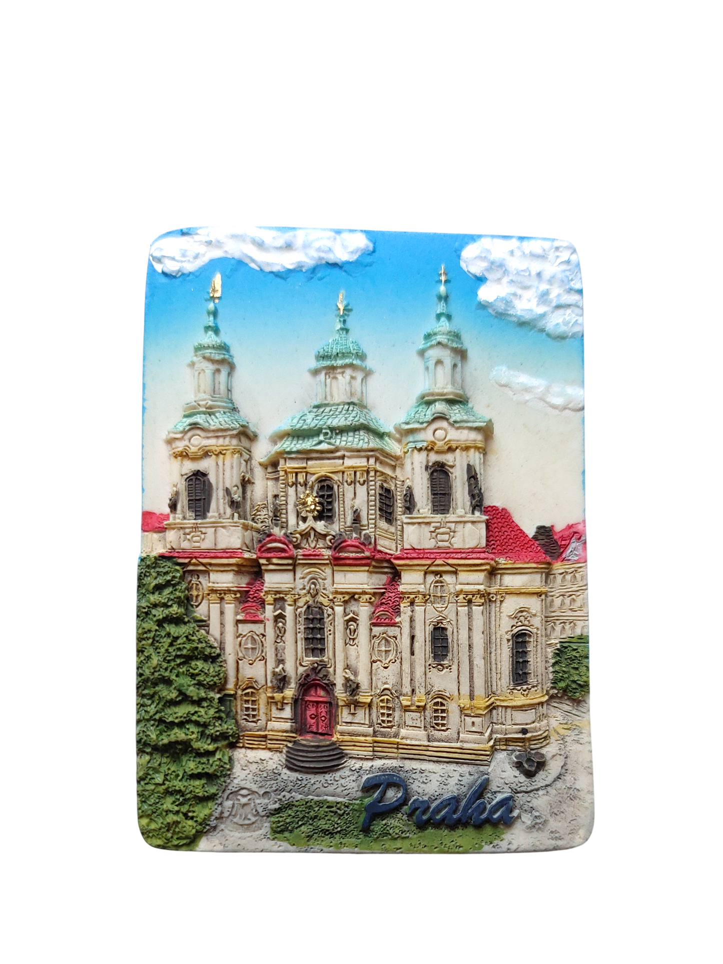 Ceramic magnet featuring St. Nicholas Church on Old Town Square – Prague Judaica. - Default Title - Prague Judaica