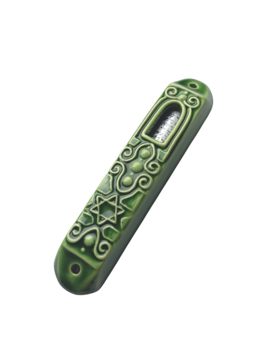 Keramická Mezuza - Ornamentální motiv 1
