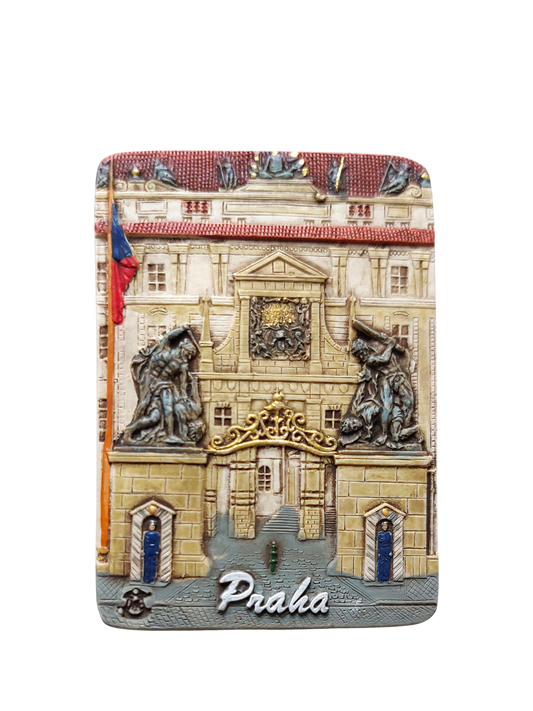 Ceramic magnet featuring Matthias Gate with architectural details – Prague Judaica. - Default Title - Prague Judaica
