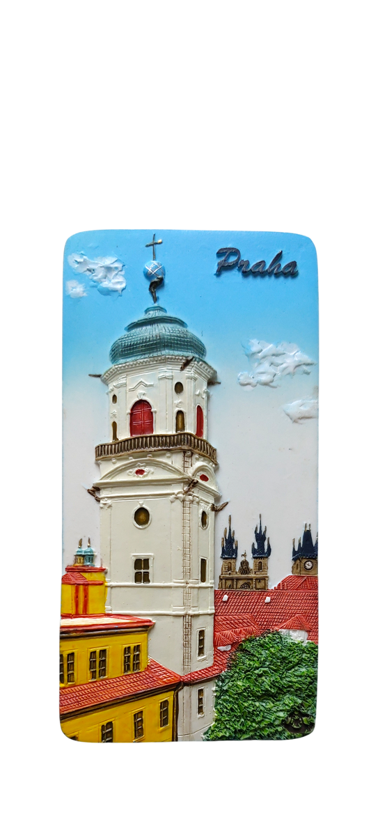 Ceramic panoramic magnet featuring Klementinum Baroque complex – Prague Judaica. - Default Title - Prague Judaica
