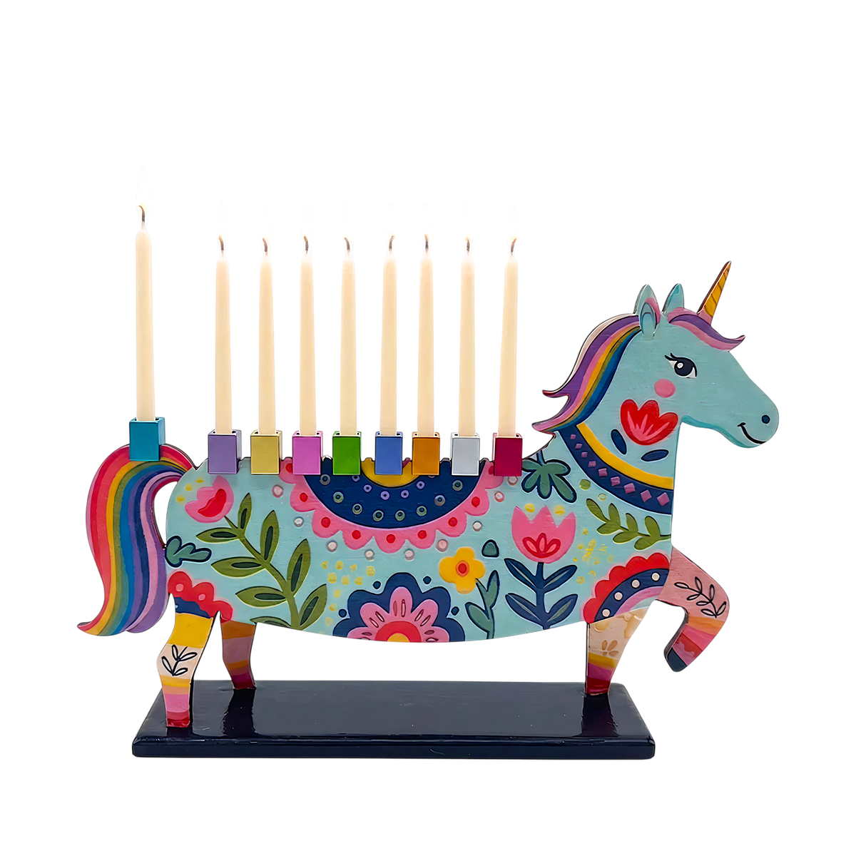 Chanukiah Menorah Emanuel - Unicorn