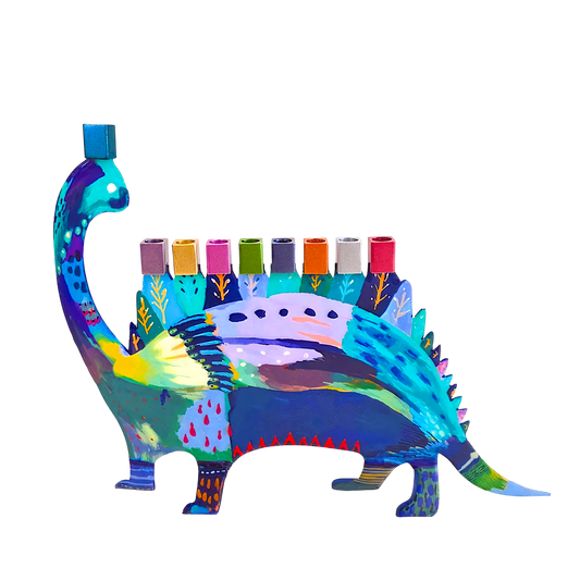 Chanukový svícen Emanuel - Dinosaurus