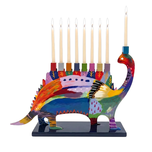 Chanukový svícen Emanuel - Dinosaurus