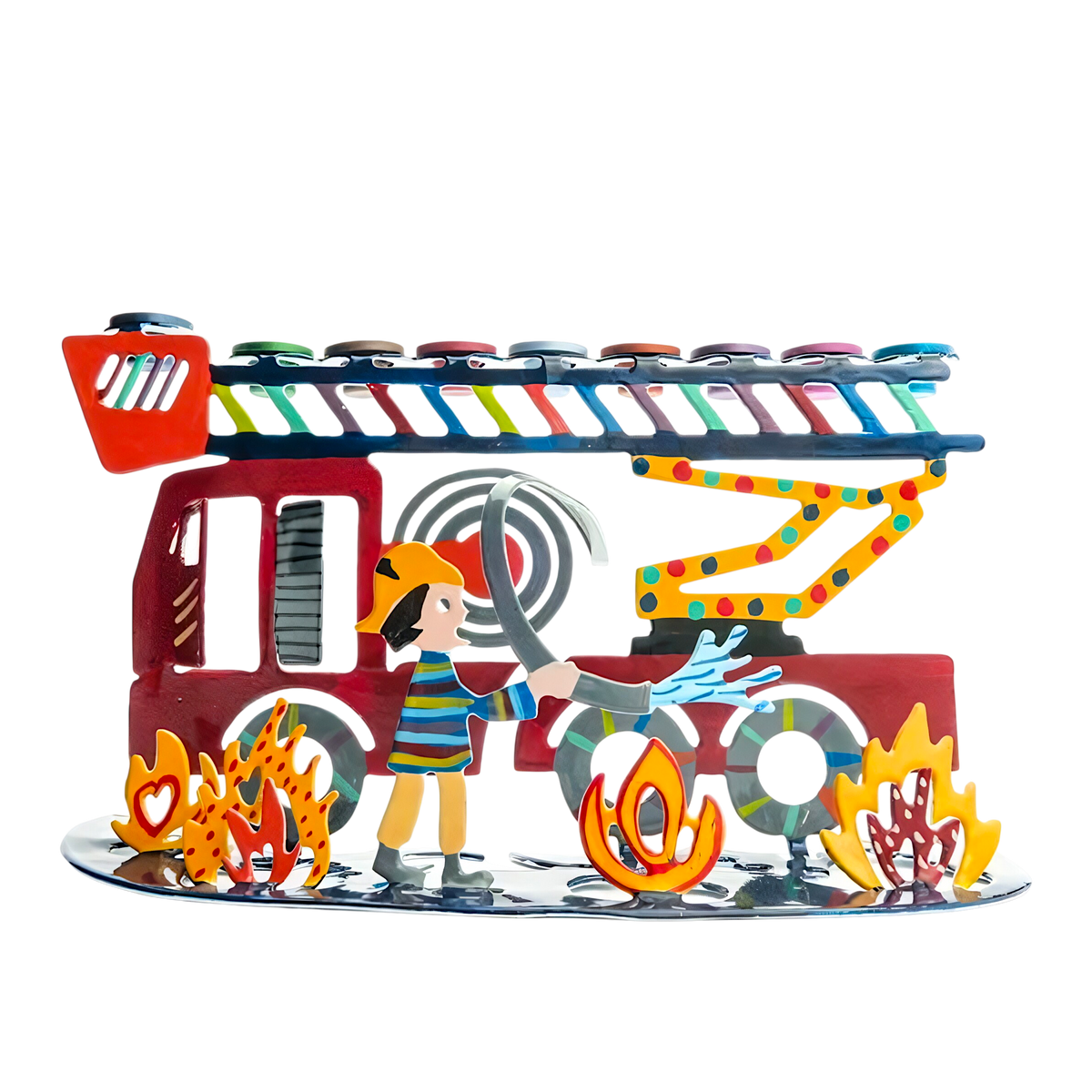 Chanukiah Menorah Emanuel - Fire Truck