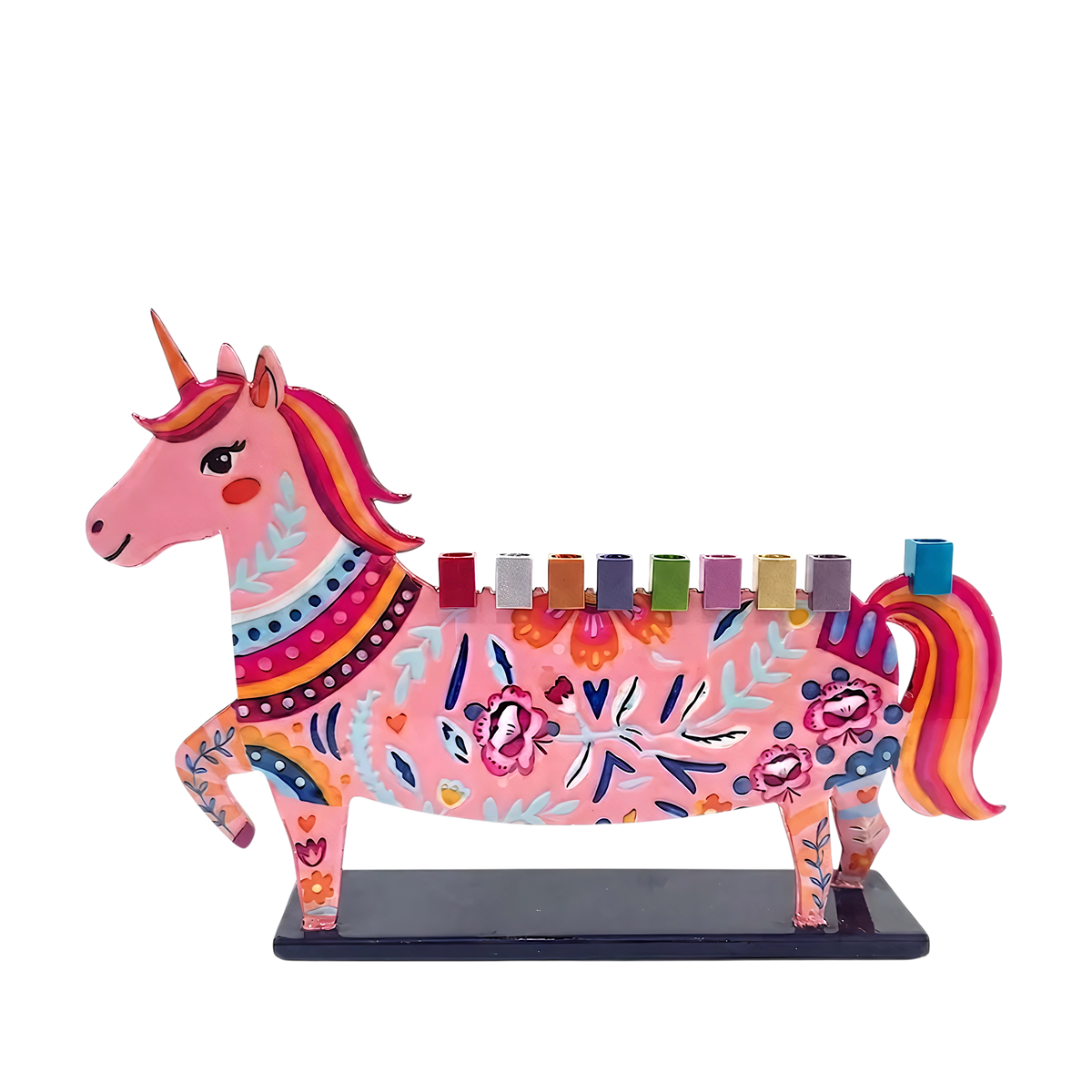 Chanukiah Menorah Emanuel - Unicorn