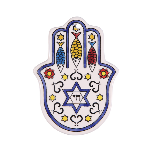 Armenian ceramic Hamsa - Symbols 1