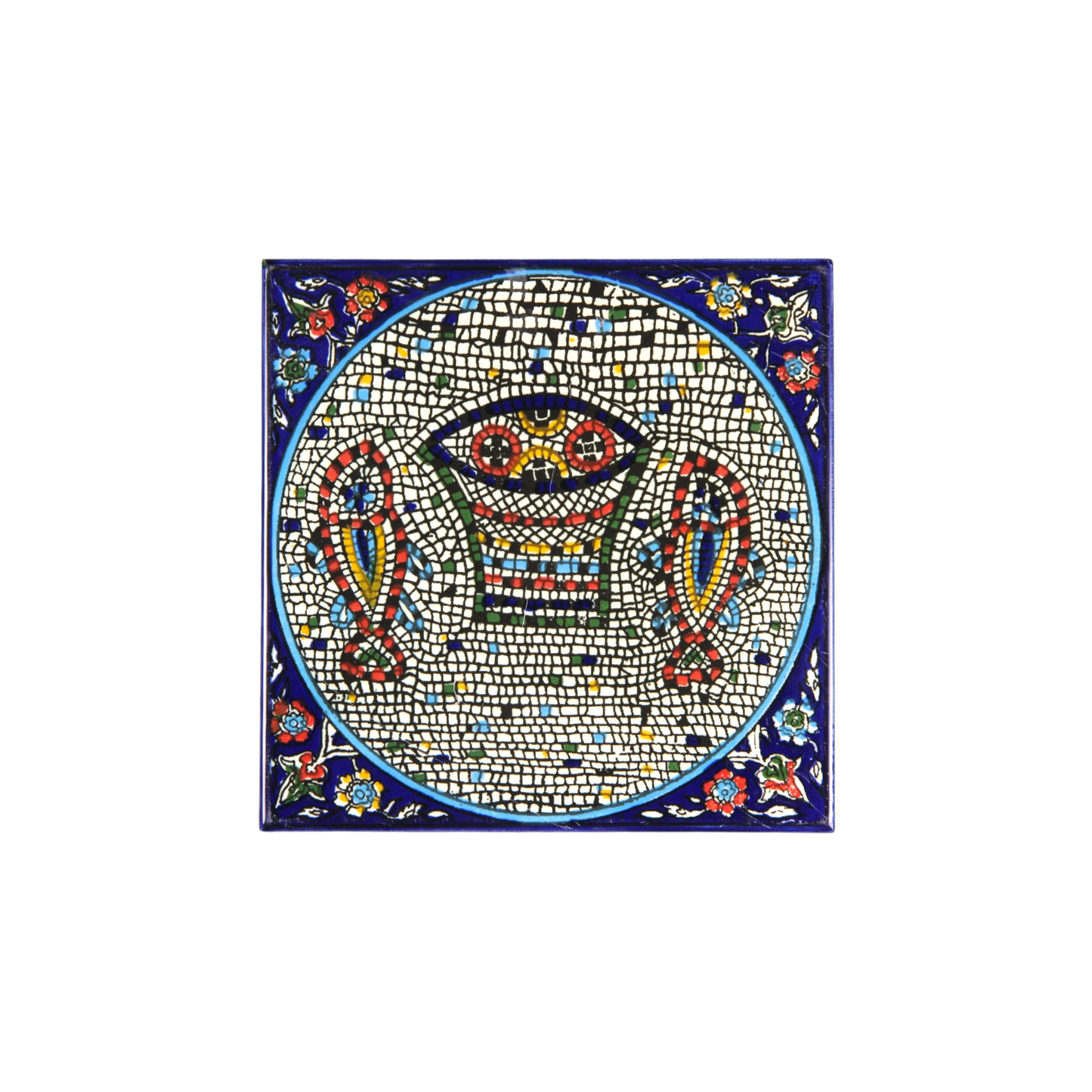 Armenian ceramic hanging Tile - Tabgha mosaic / large