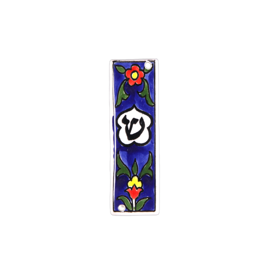 Arménská keramika Mezuzah - Šin