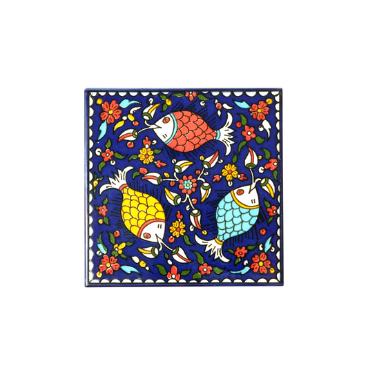 Armenian ceramic hanging Tile - Fish / large