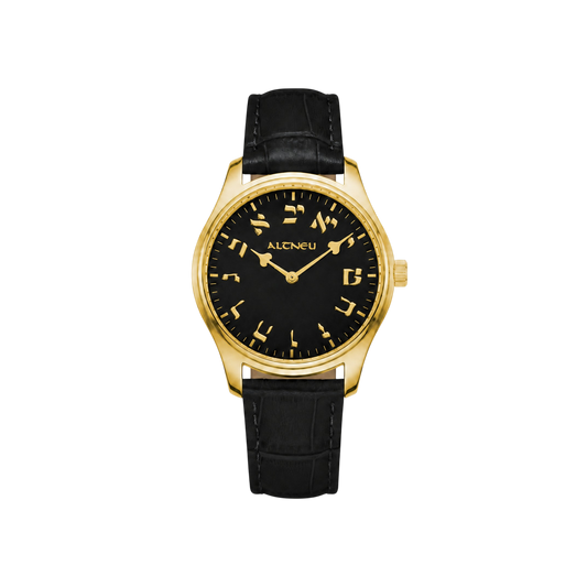 ALTNEU 1764 — Gold / Black Leather