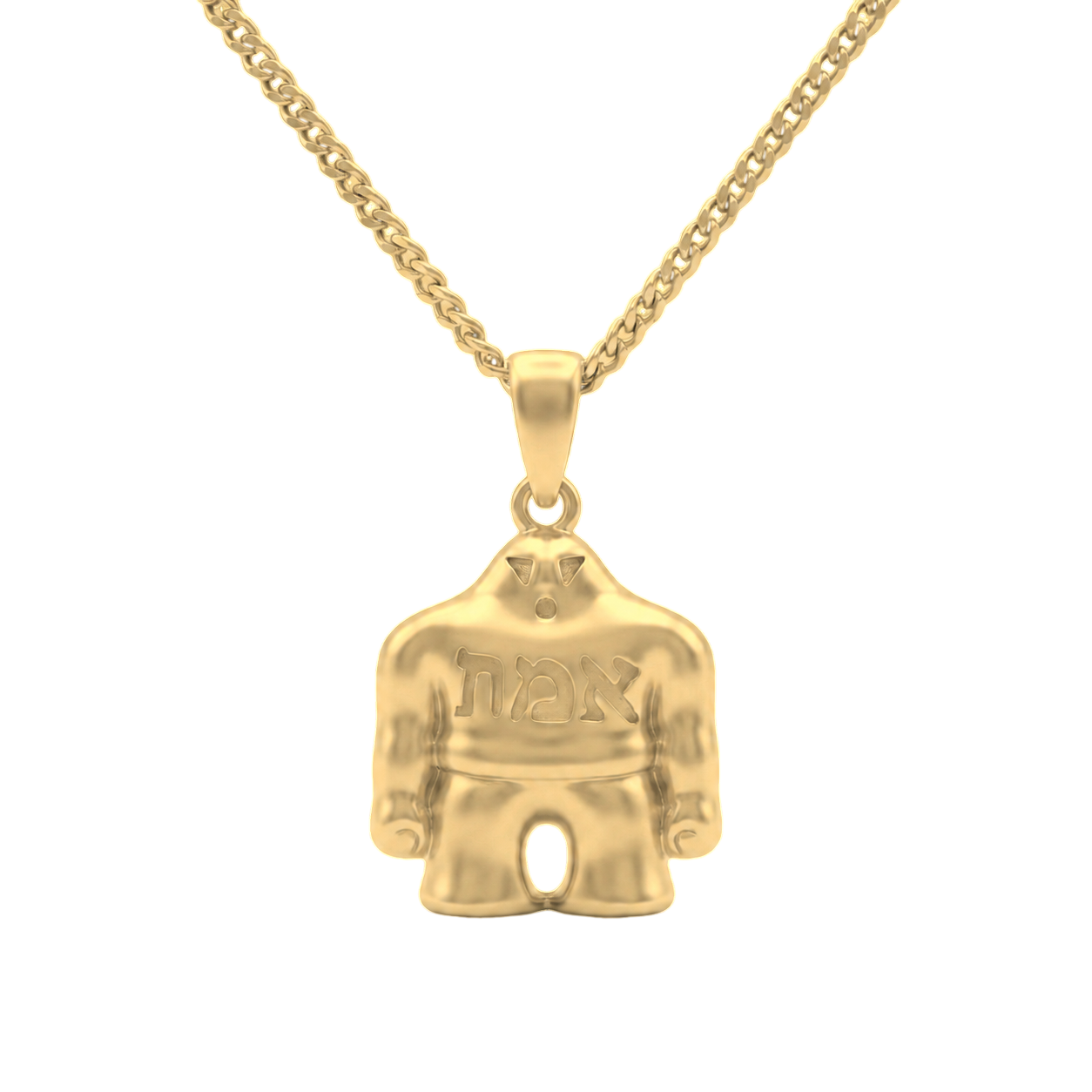 Gold-Plated Necklace Golem - Reversible