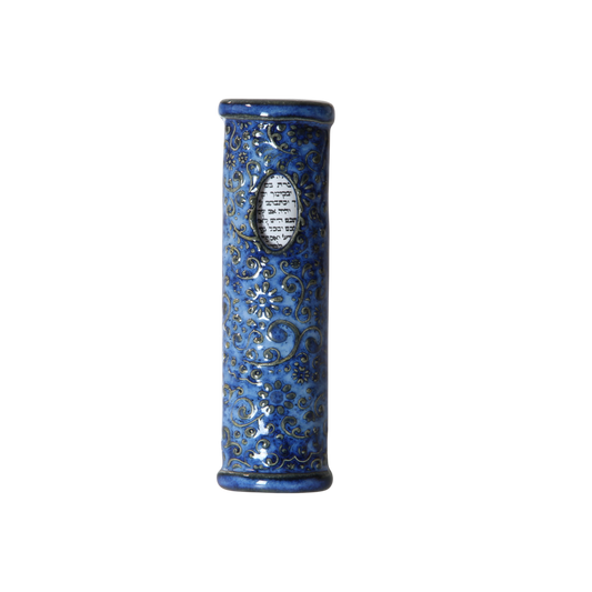 Keramická Mezuza - květinový motiv - jedinečný kus