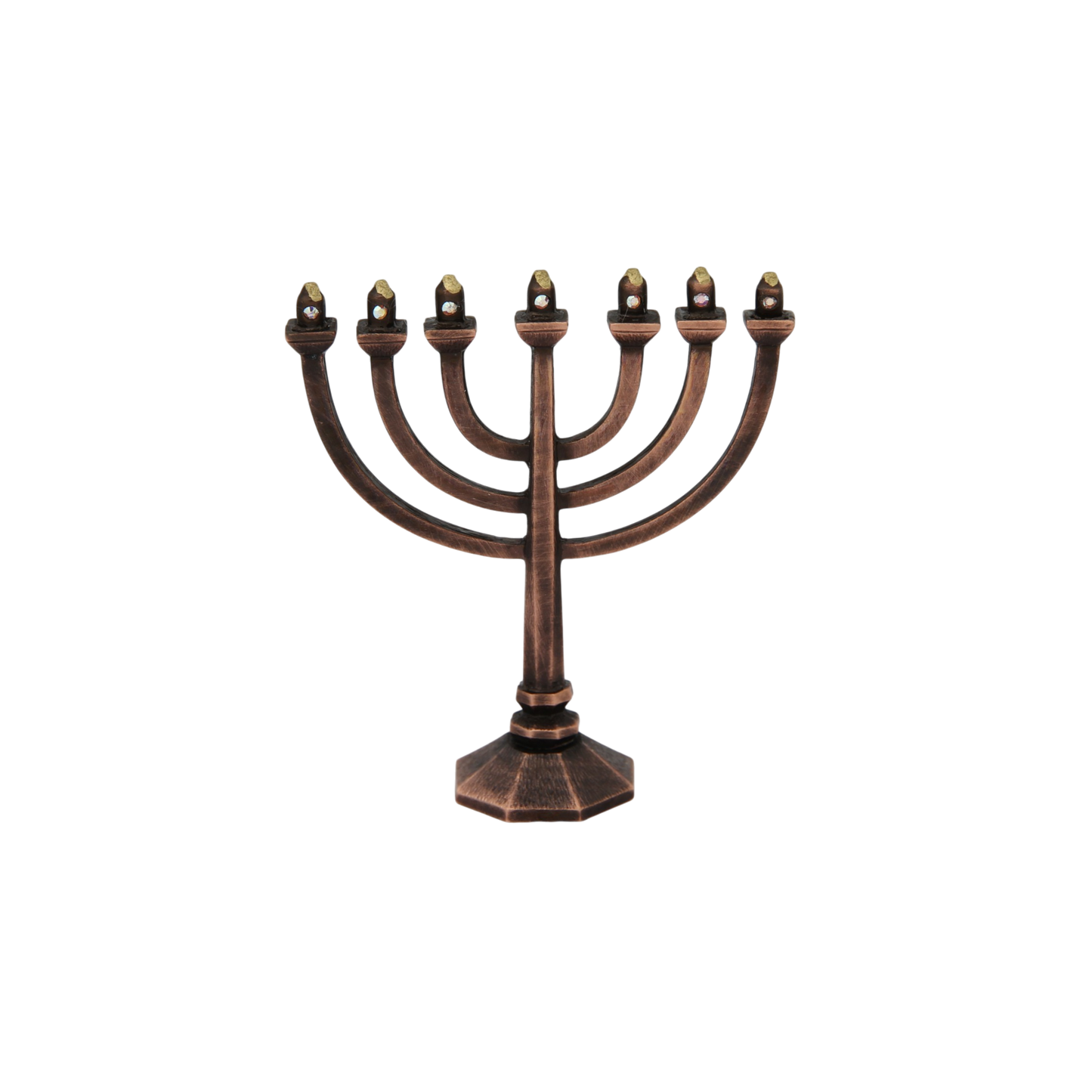 Empex Bohemia Mini-Menorah Old copper