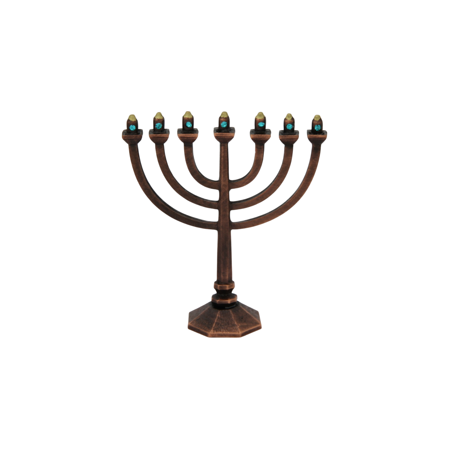 Empex Bohemia Mini-Menorah Old copper