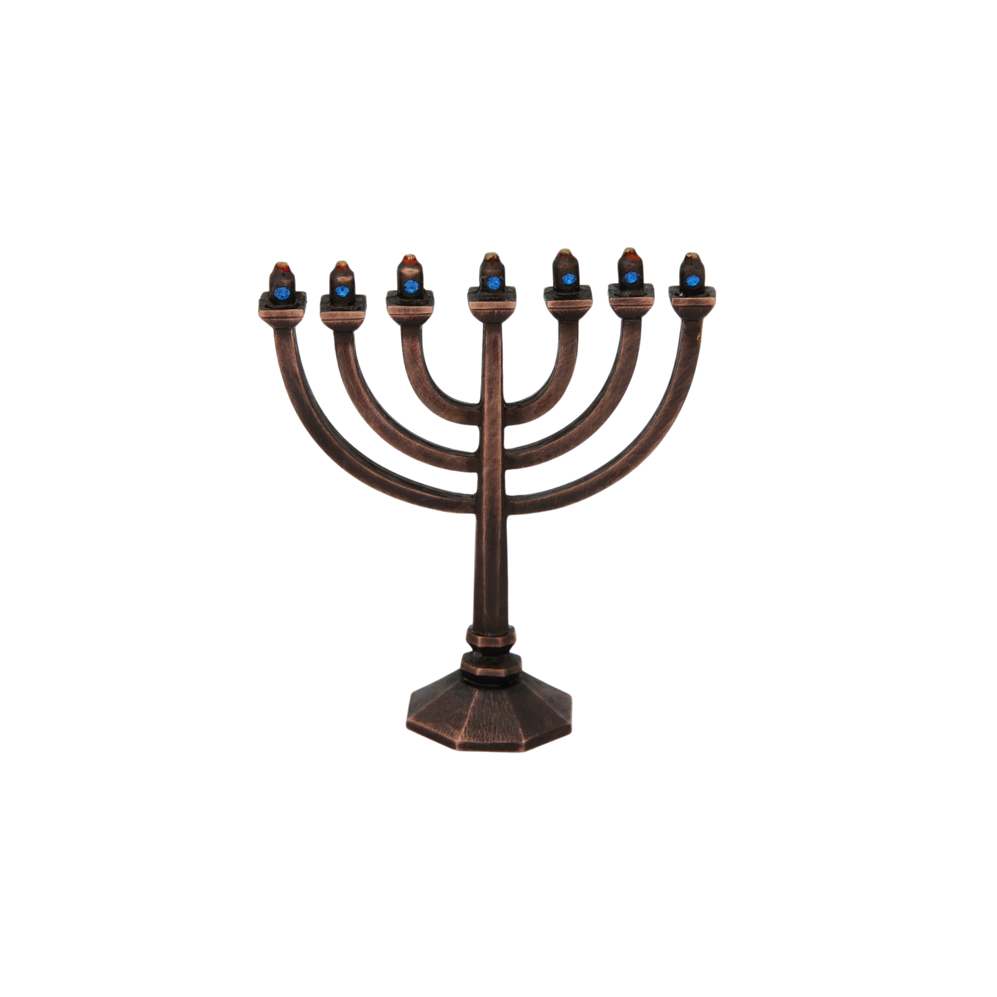 Empex Bohemia Mini-Menorah Old copper