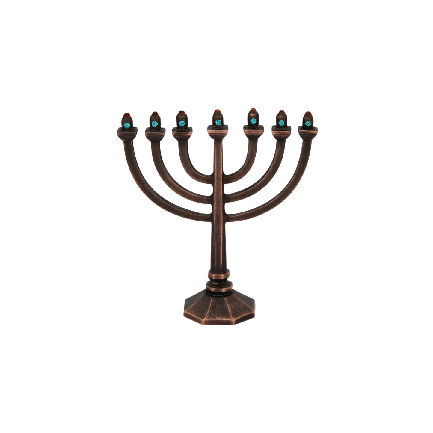 Empex Bohemia Mini-Menorah Old copper