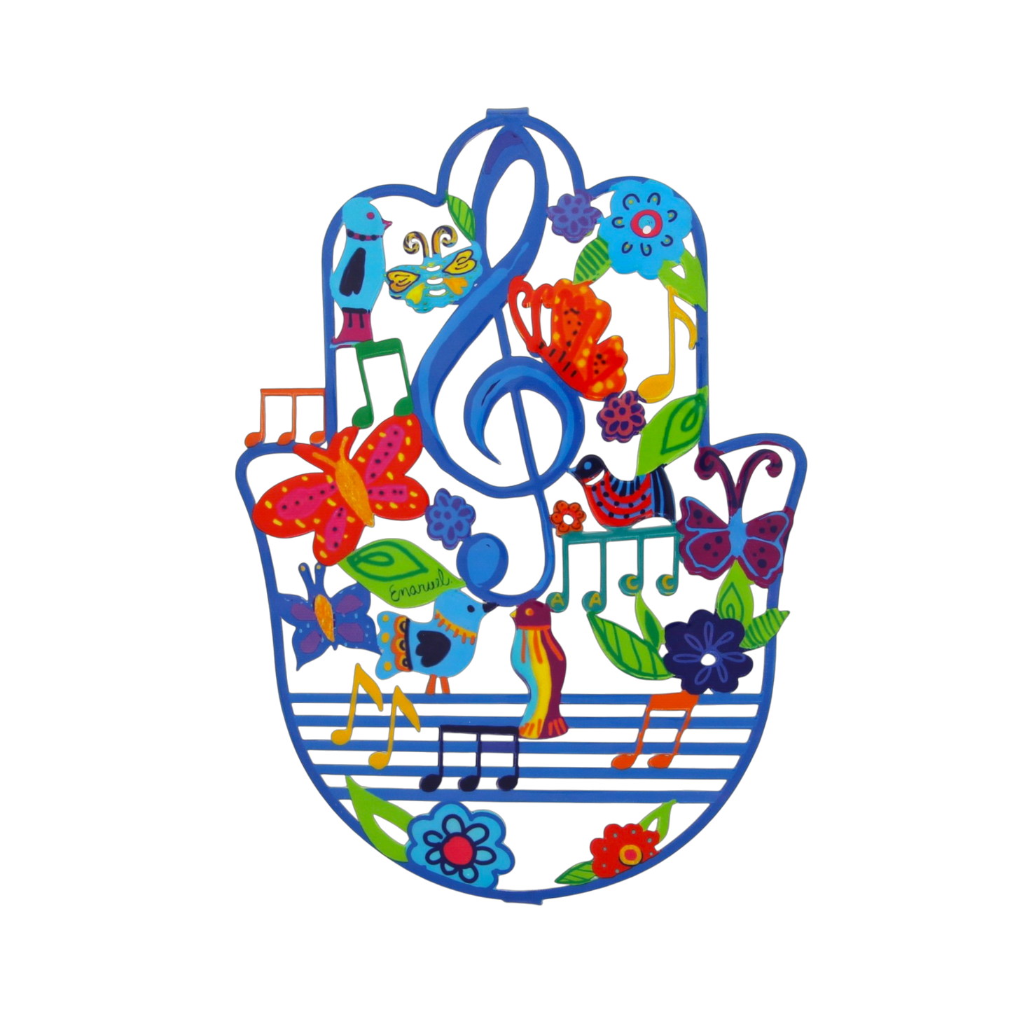 Large Hamsa wall hanging Emanuel - Music