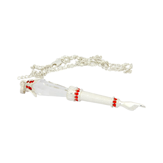 Crystal Torah Pointer Small - Silver plated - Hyacinth