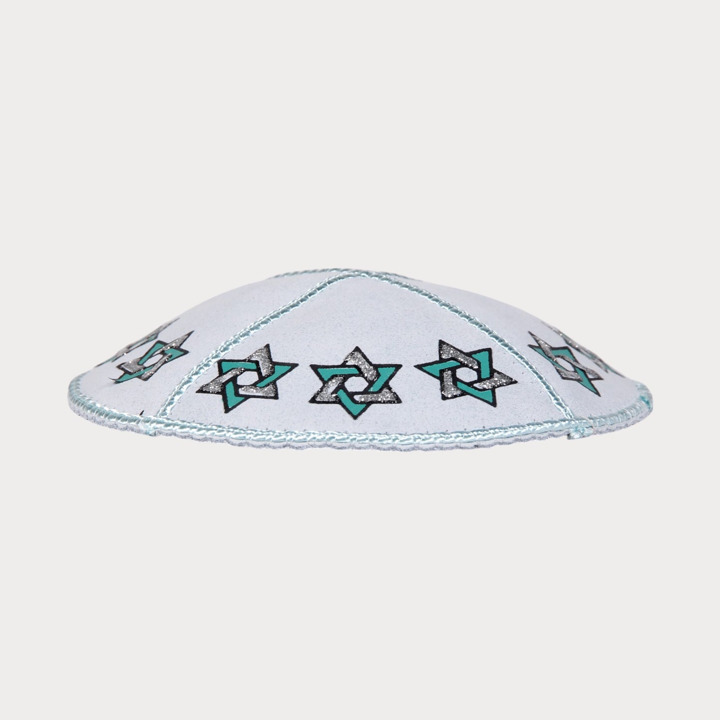 Kippah with Star of David - leather