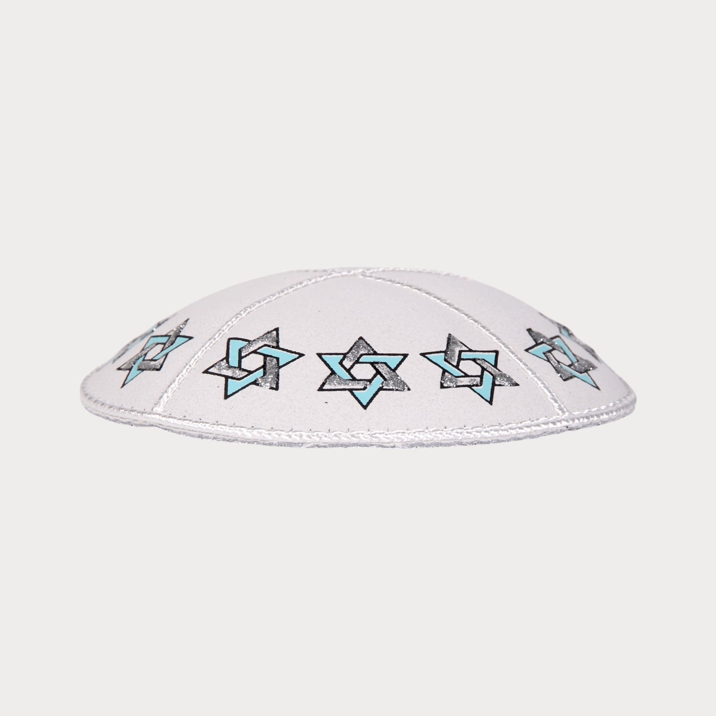 Kippah with Star of David - leather