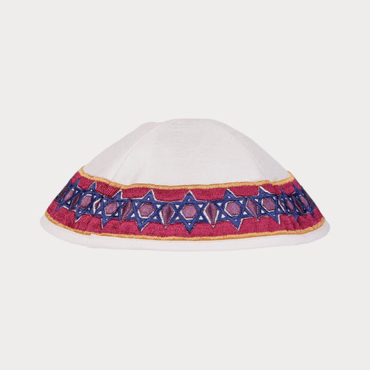 Kippah Emanuel - Embroidered - Magen David