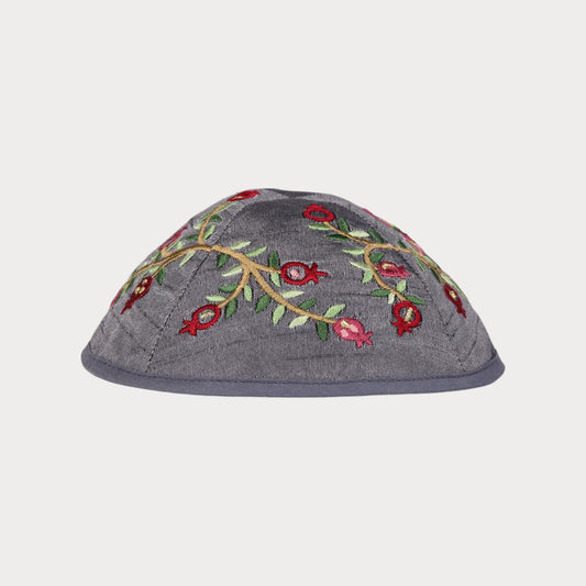 Kippah Emanuel - Embroidered - Pomegranates 2