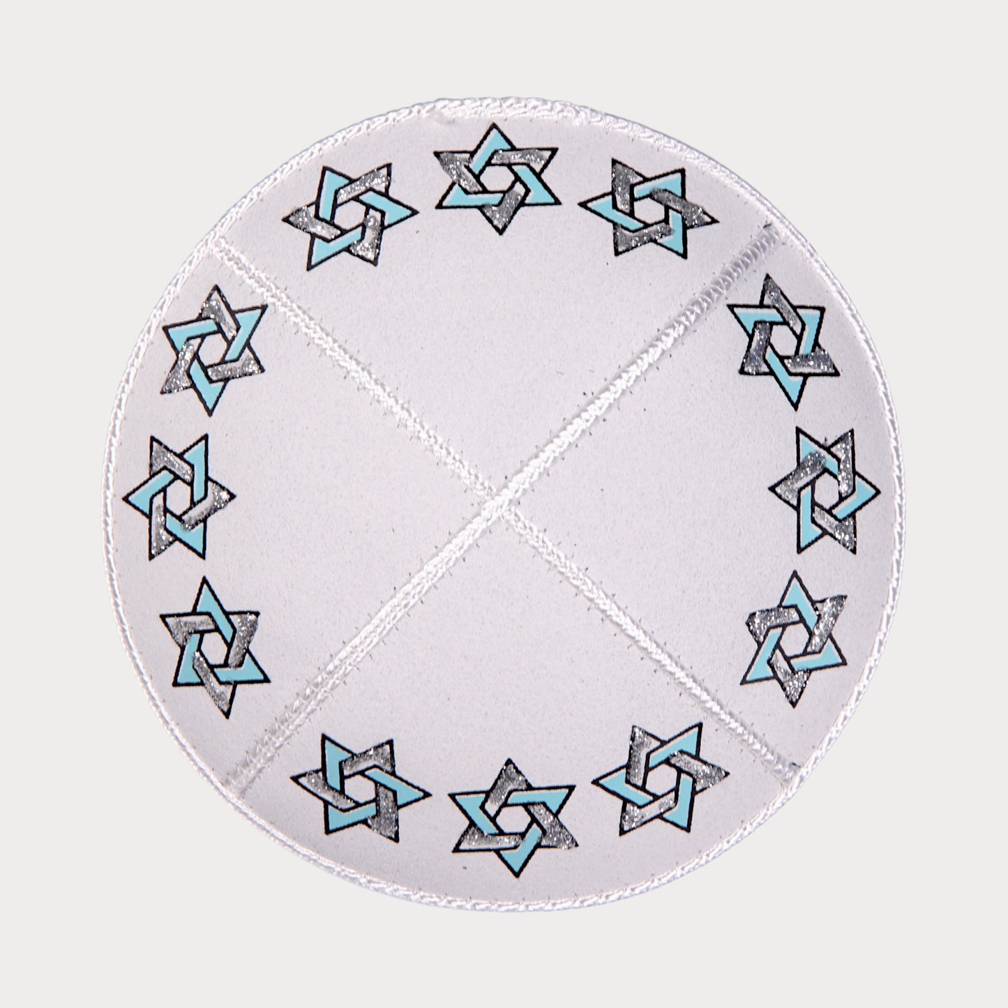 Kippah with Star of David - leather