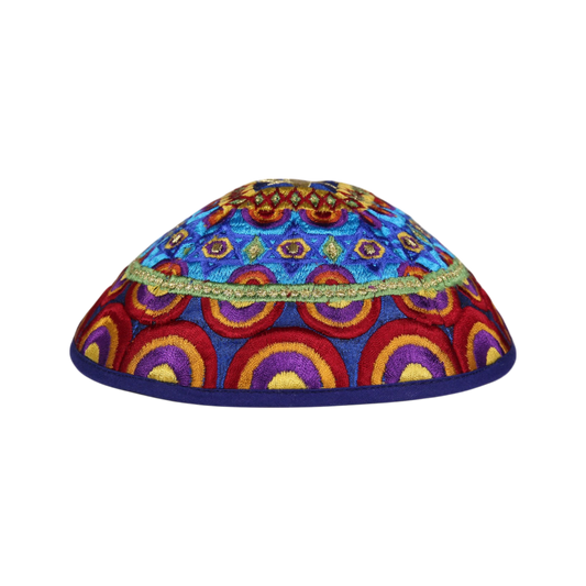 Kippah Emanuel - Embroidered - Harmony - Multicoloured