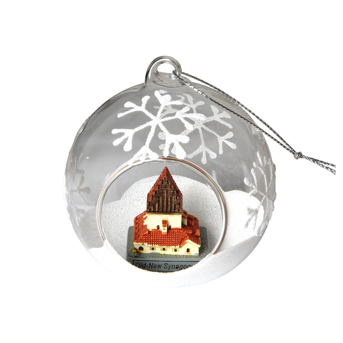 Christmas Ornament with a miniature  - Old-New Synagogue