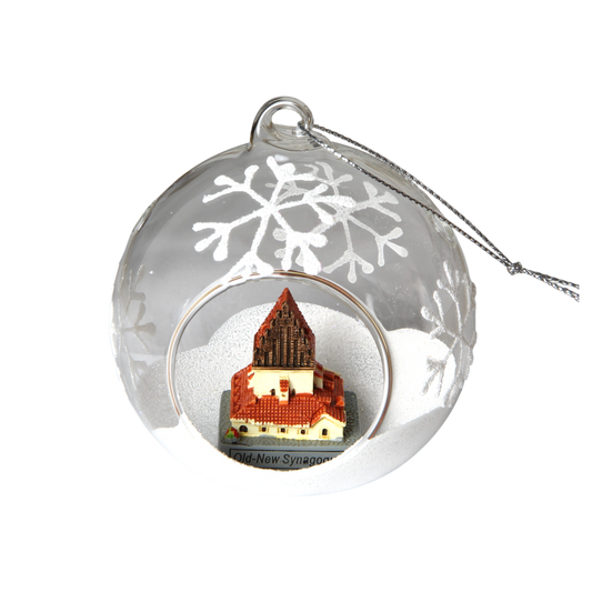 Vánoční ozdoba s miniaturou  - Staronová synagoga