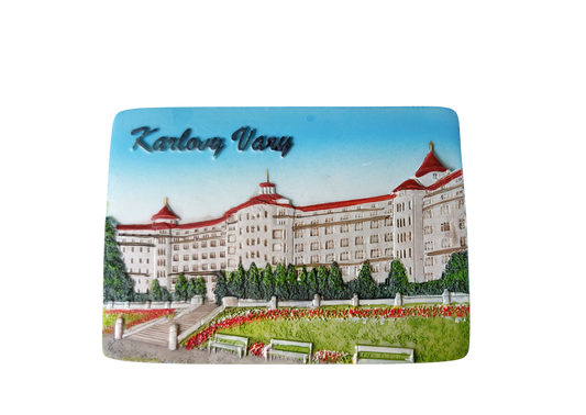 Keramický magnet - Karlovy Vary - Hotel Imperial