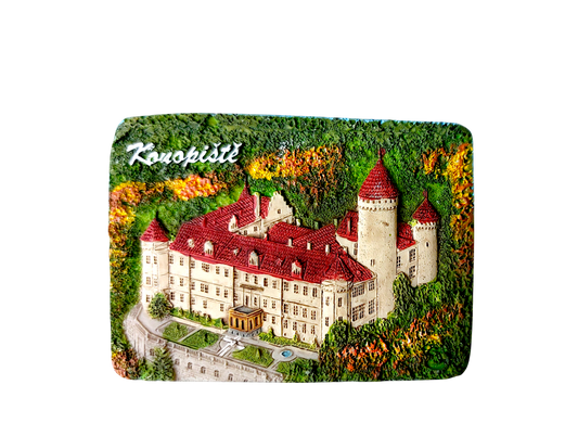 Keramický magnet - zámek Konopiště