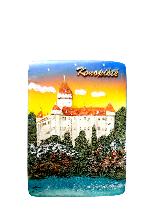 Keramický magnet - zámek Konopiště