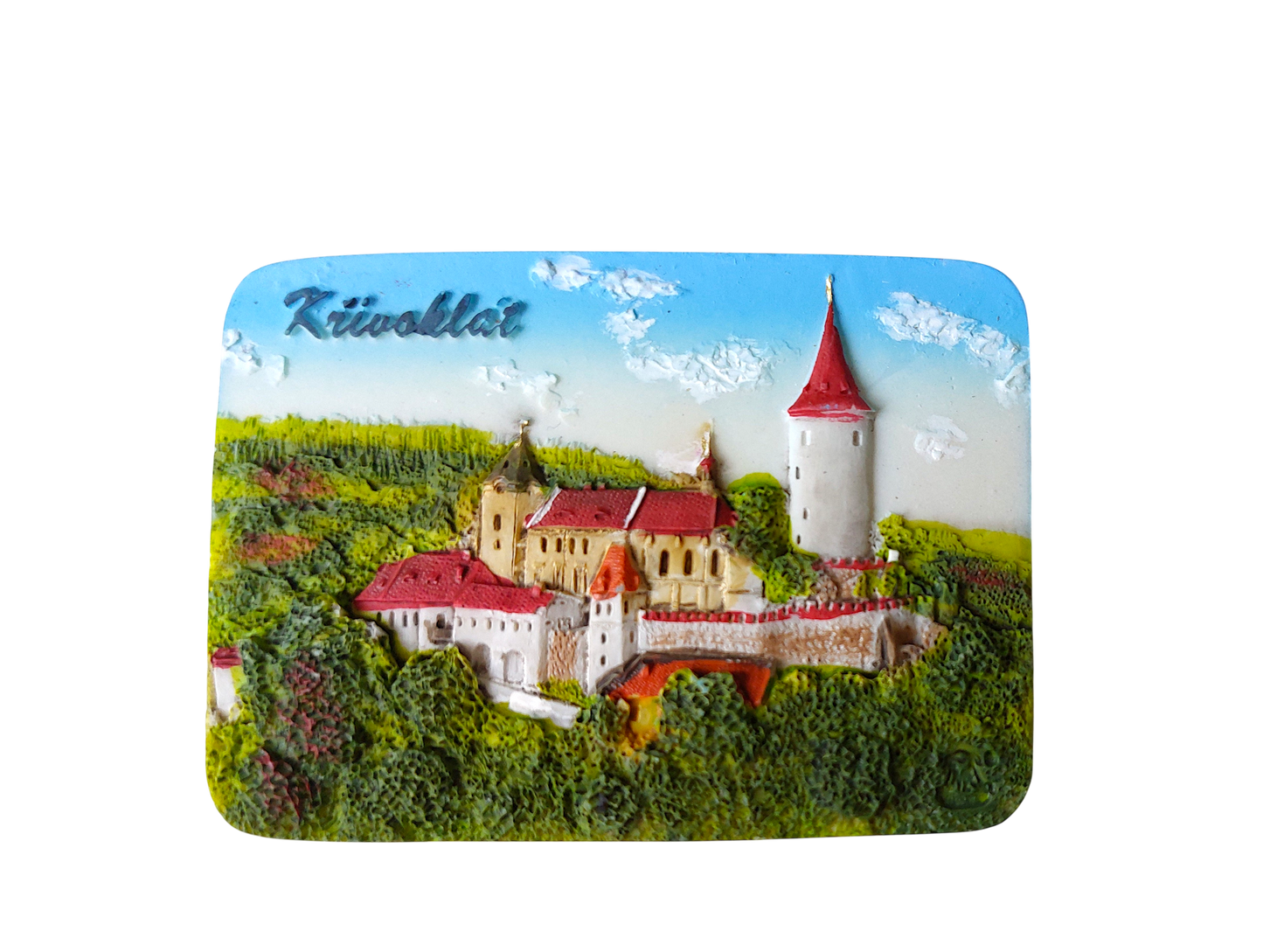 Keramický magnet - hrad Křivoklát