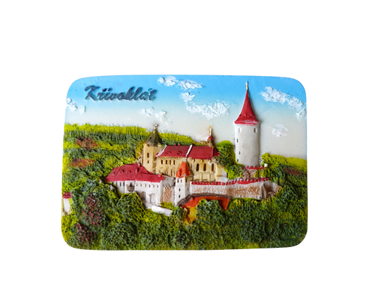 Keramický magnet - hrad Křivoklát