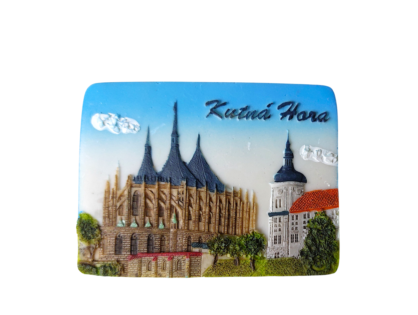 Ceramic Magnet - Kutná Hora - The Church of St. Barbara