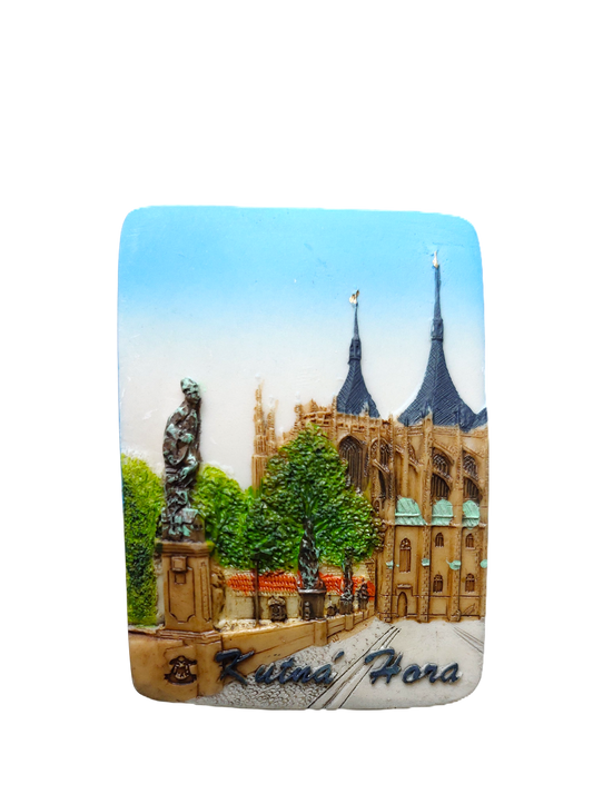 Ceramic Magnet - Kutná Hora - The Church of St. Barbara