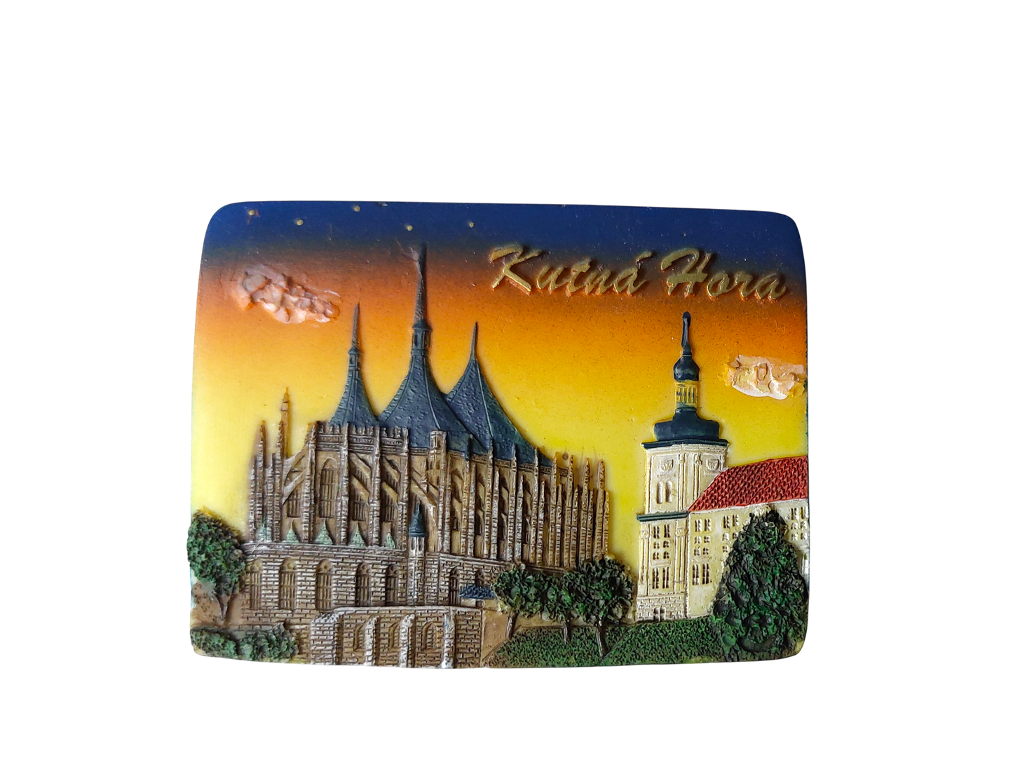 Ceramic Magnet - Kutná Hora - The Church of St. Barbara