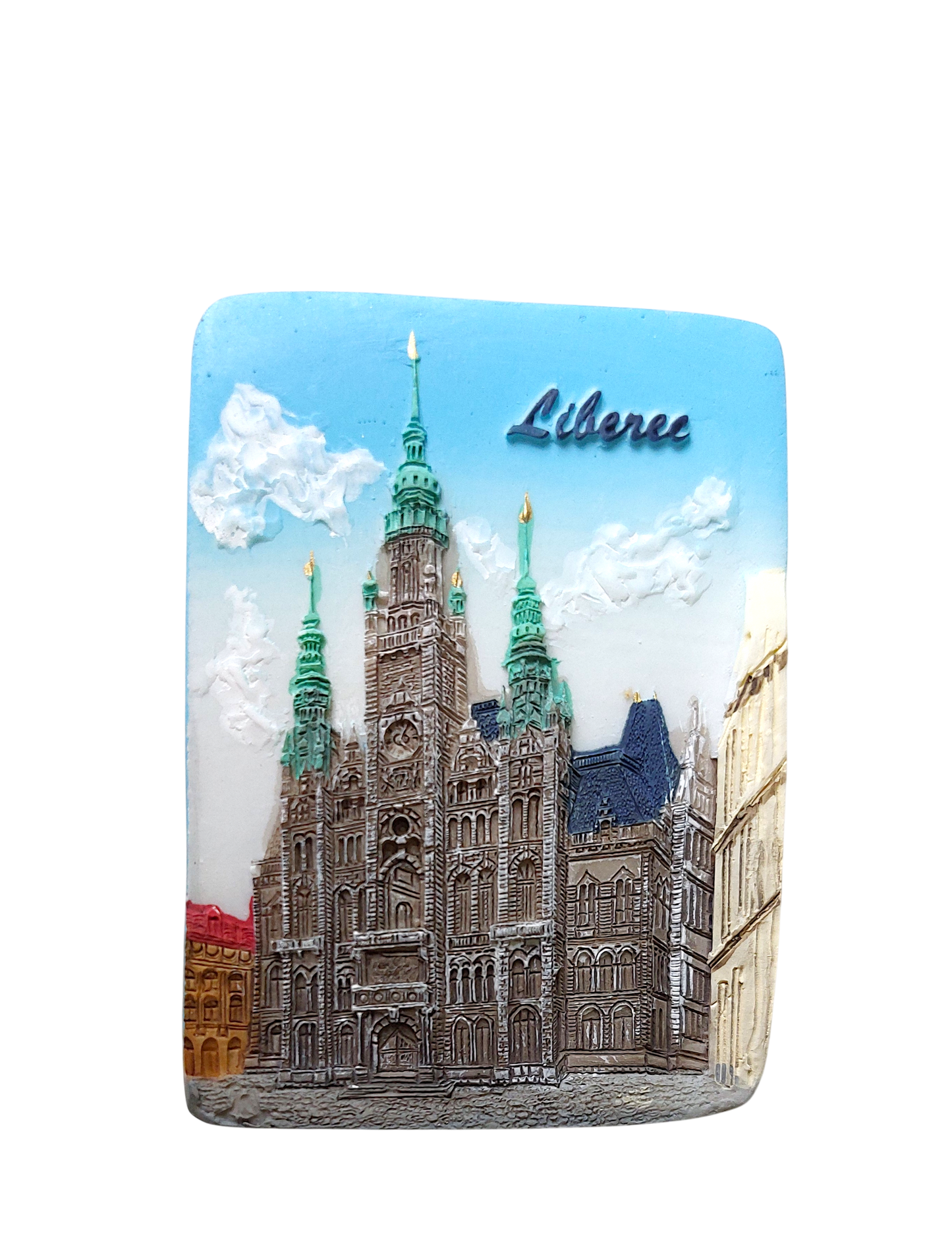 Ceramic Magnet - Liberec - Town Hall