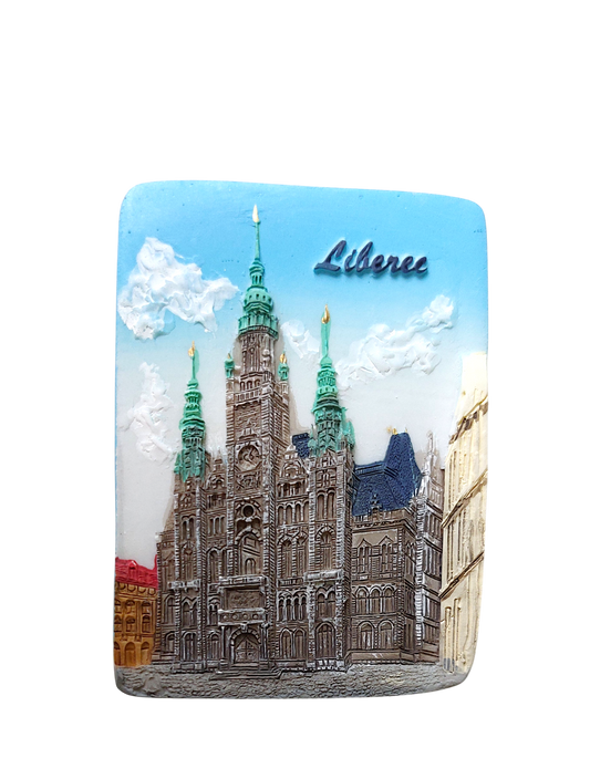 Ceramic Magnet - Liberec - Town Hall